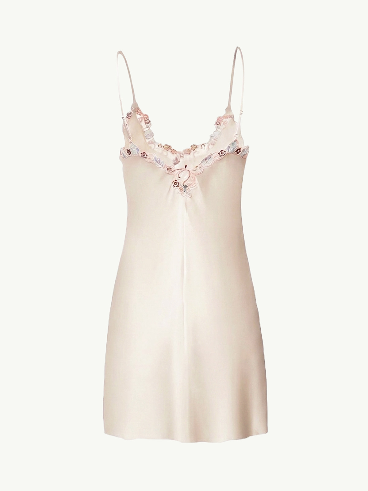 Eden Silk Midi Dress In Champagne