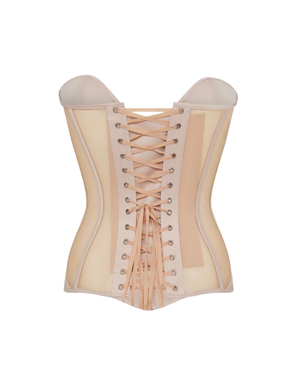Eloise Satin Corset - Beige