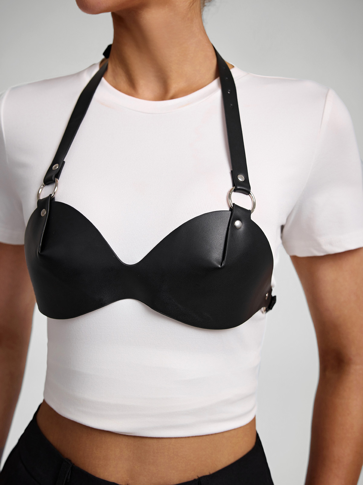 Emely Leather Bra