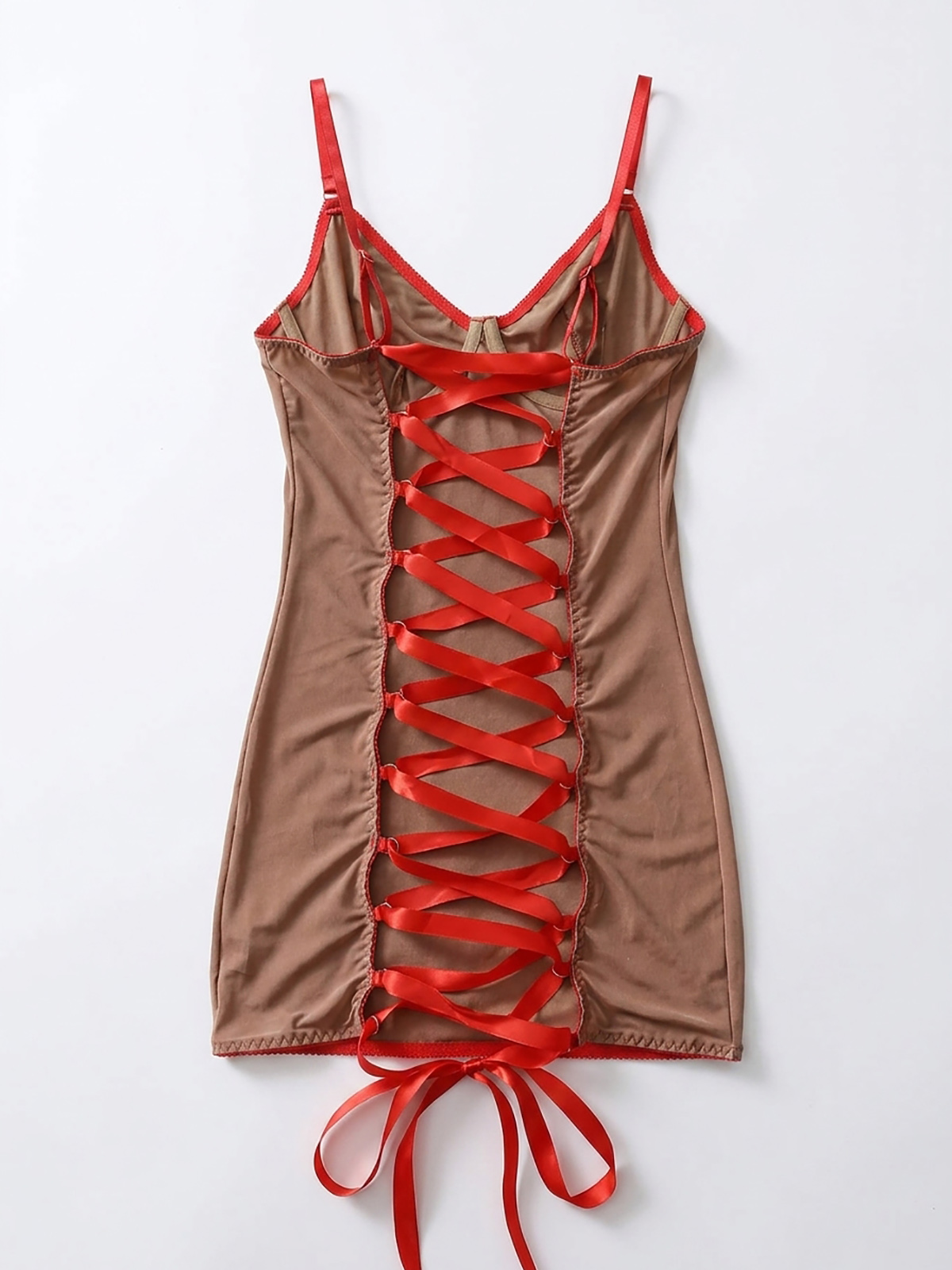 Emerson Lingerie Dress - Beige