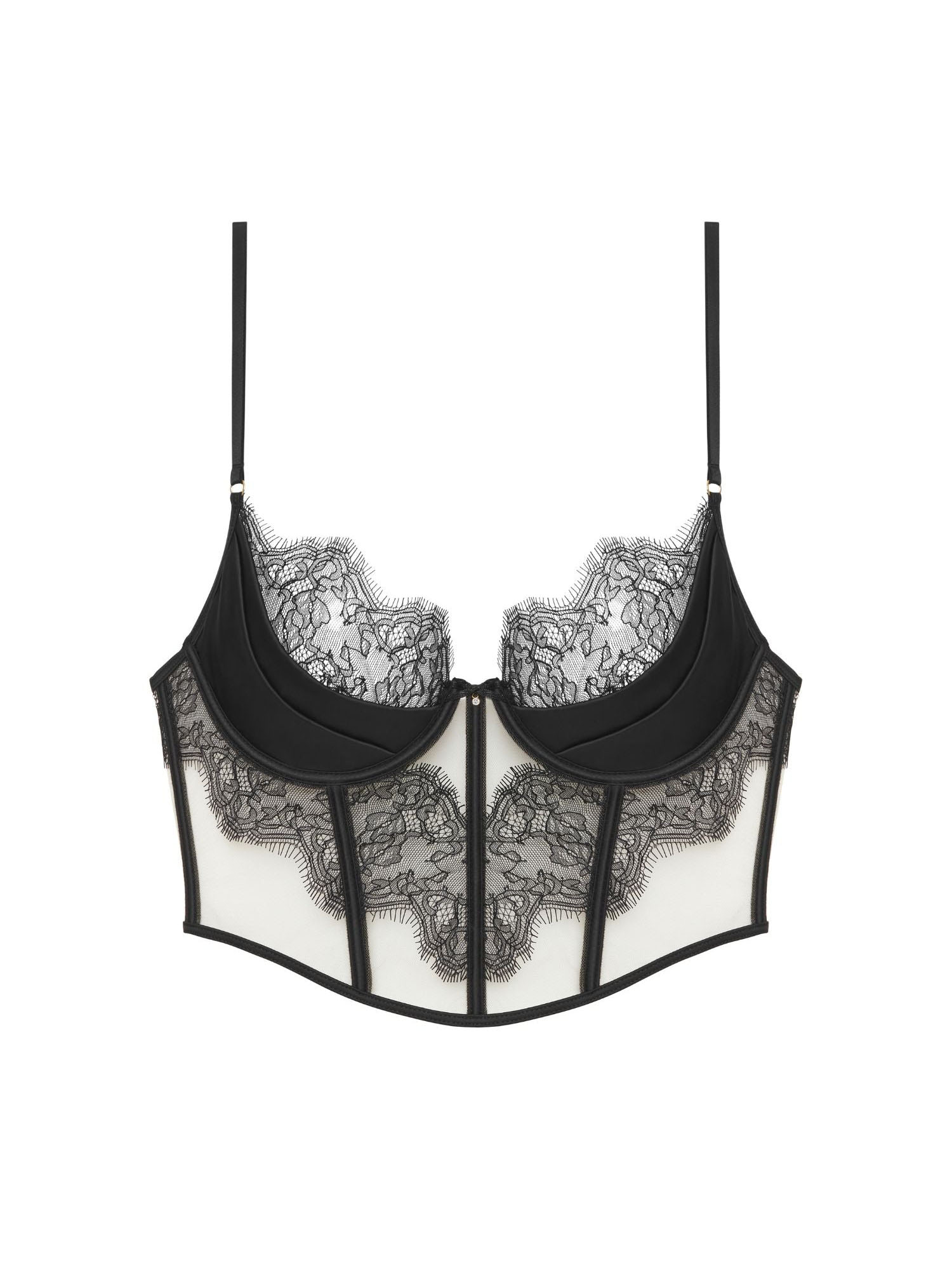 Emily Corset Lingerie Set In Black
