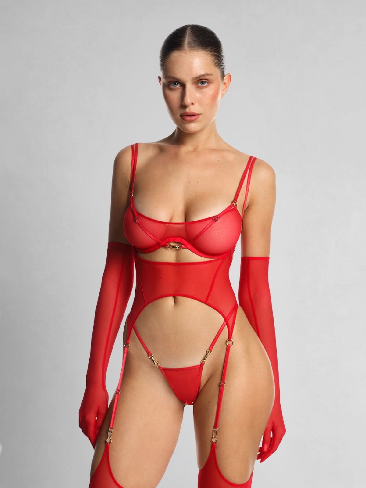 Everlee Lingerie Set - Red