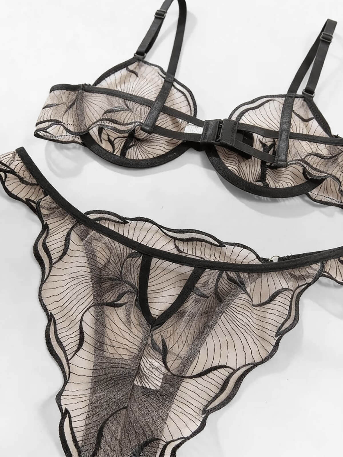 Fiona Petal Bra - Black