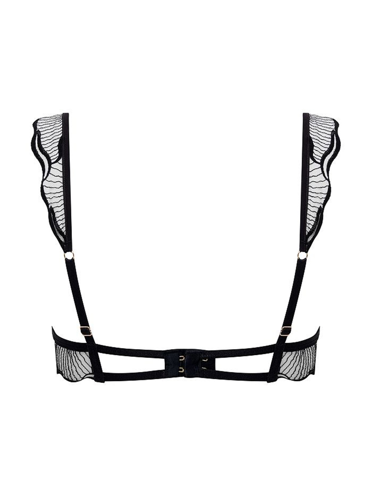 Fiona Petal Bra - Black
