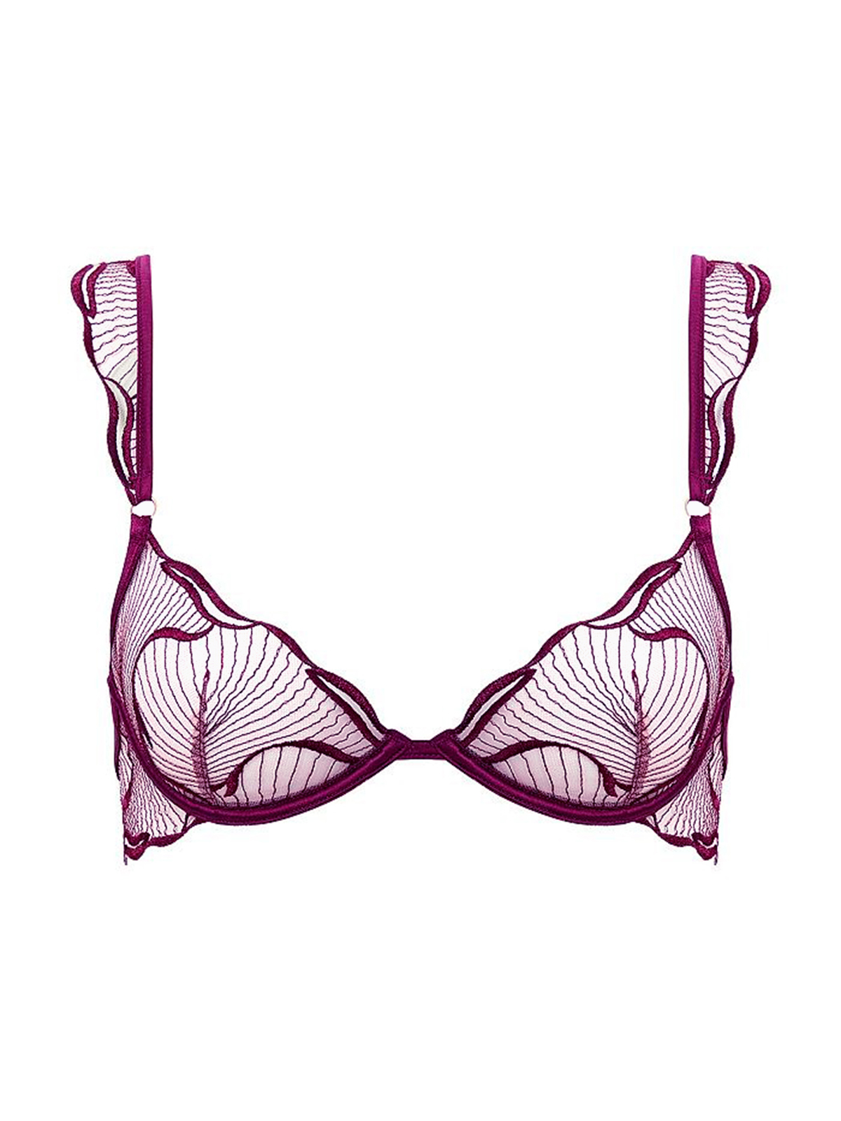 Fiona Petal Bra - Burgundy