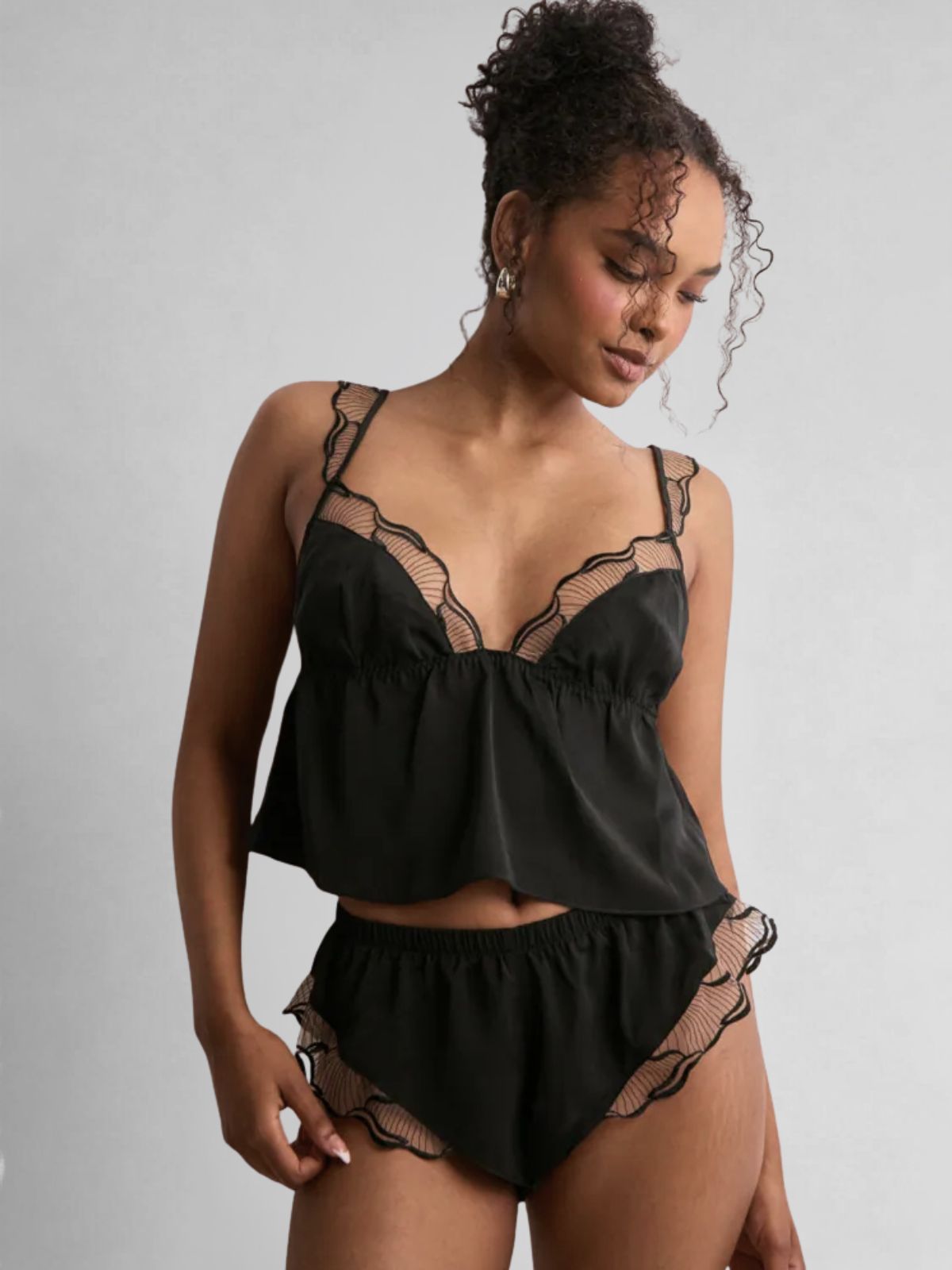 Fiona Camisole Set - Black