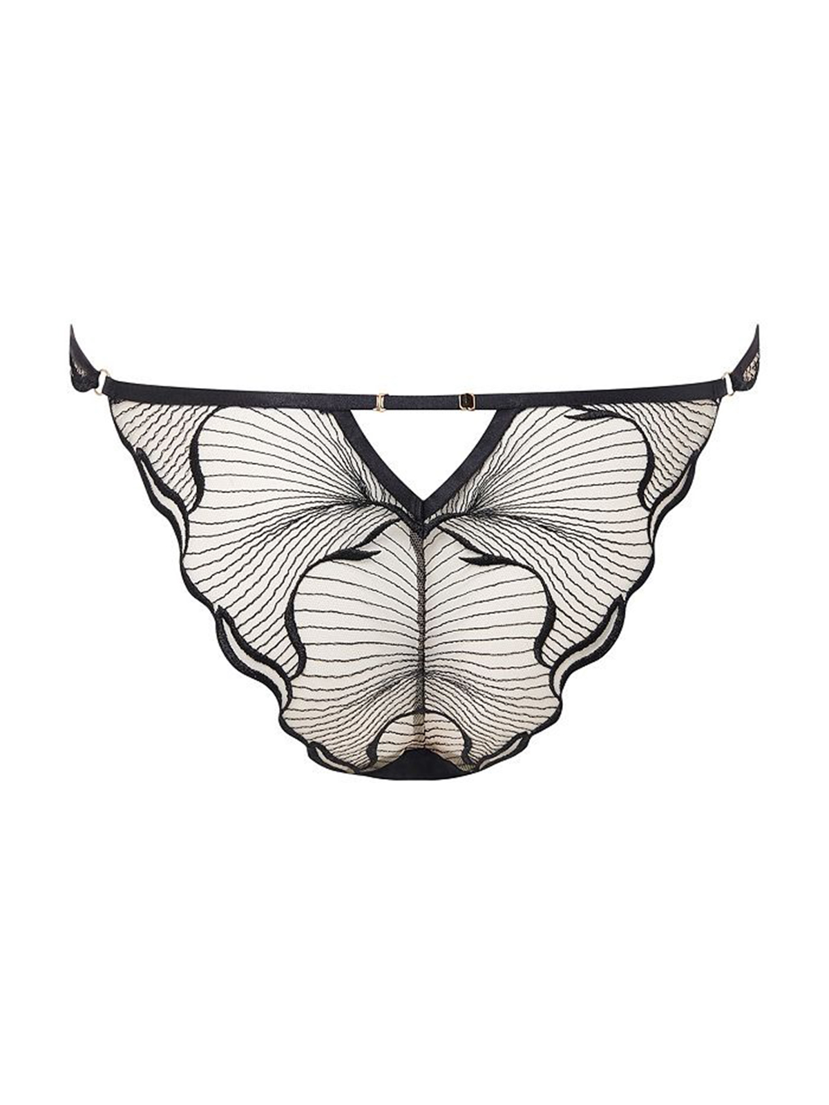Fiona Petal Thong - Black