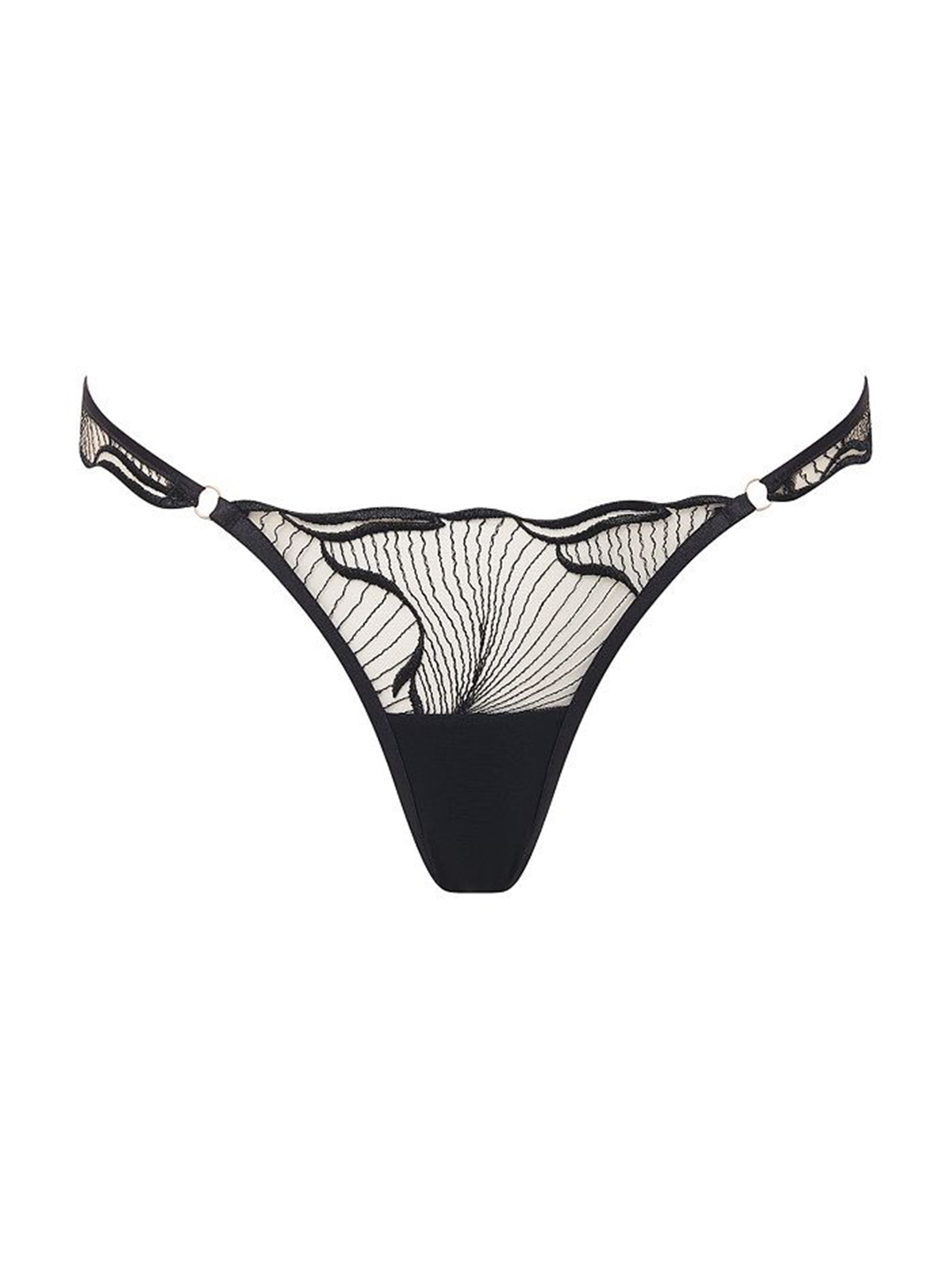 Fiona Petal Thong - Black