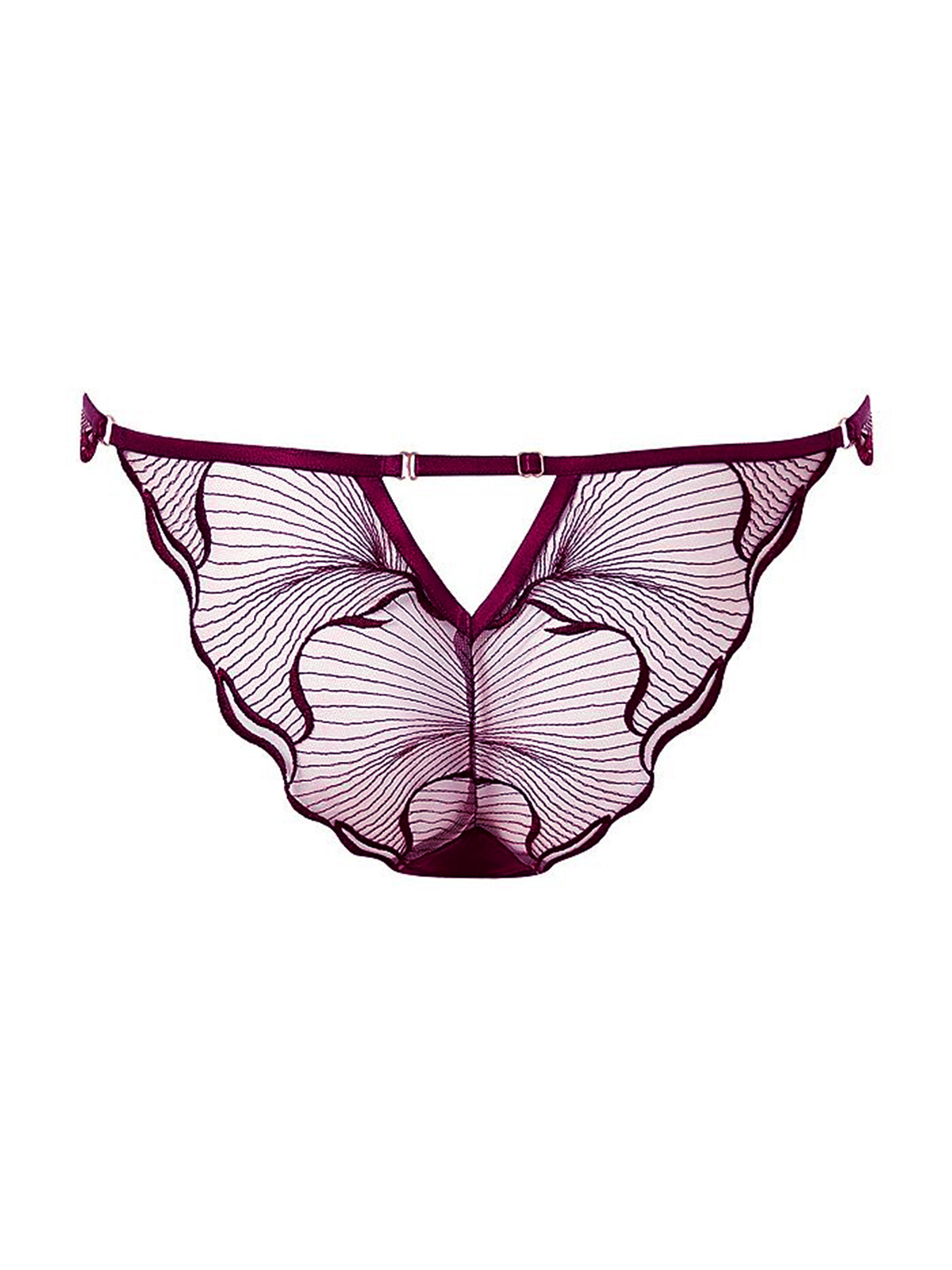 Fiona Petal Thong - Burgundy