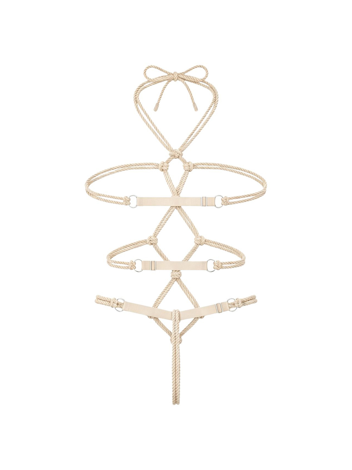 Giana Shibari Bodysuit - Beige