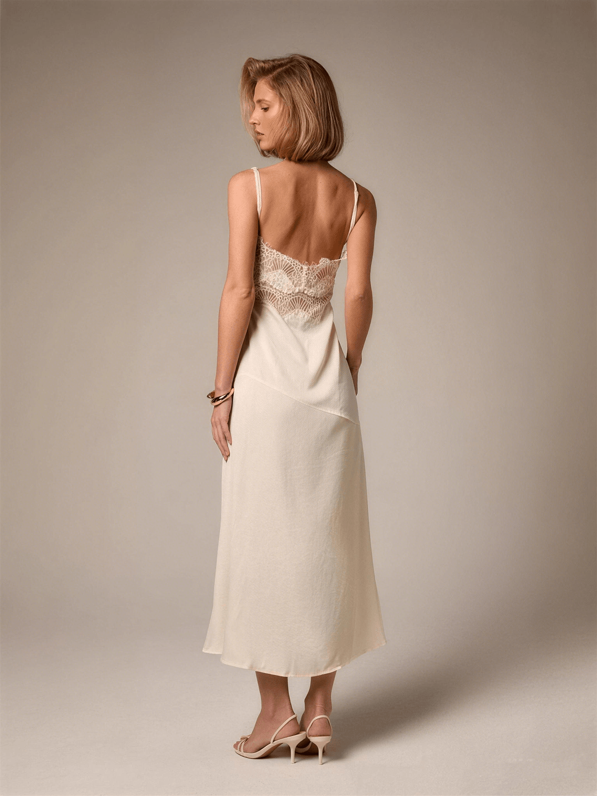 Hailey Lace Cutout Slip Dress