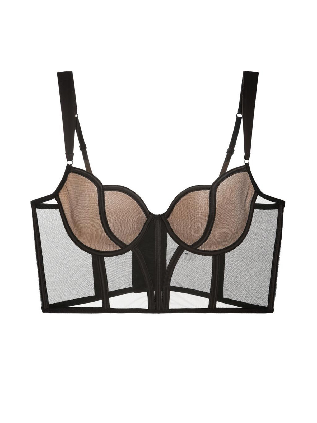 Haisley Corset Bra Set - Black