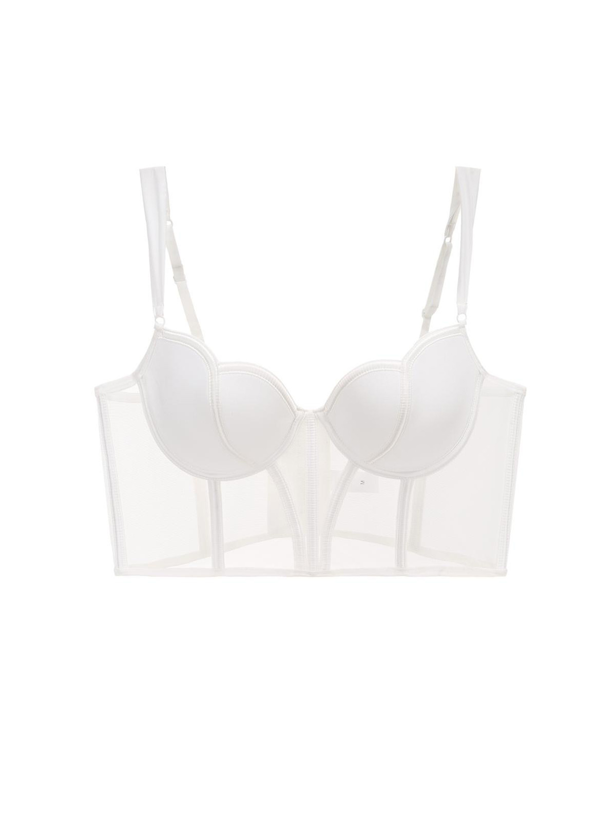 Haisley Corset Bra Set - White