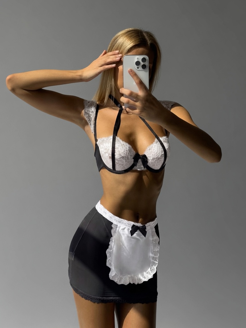 Hannah Maid Costume - Black