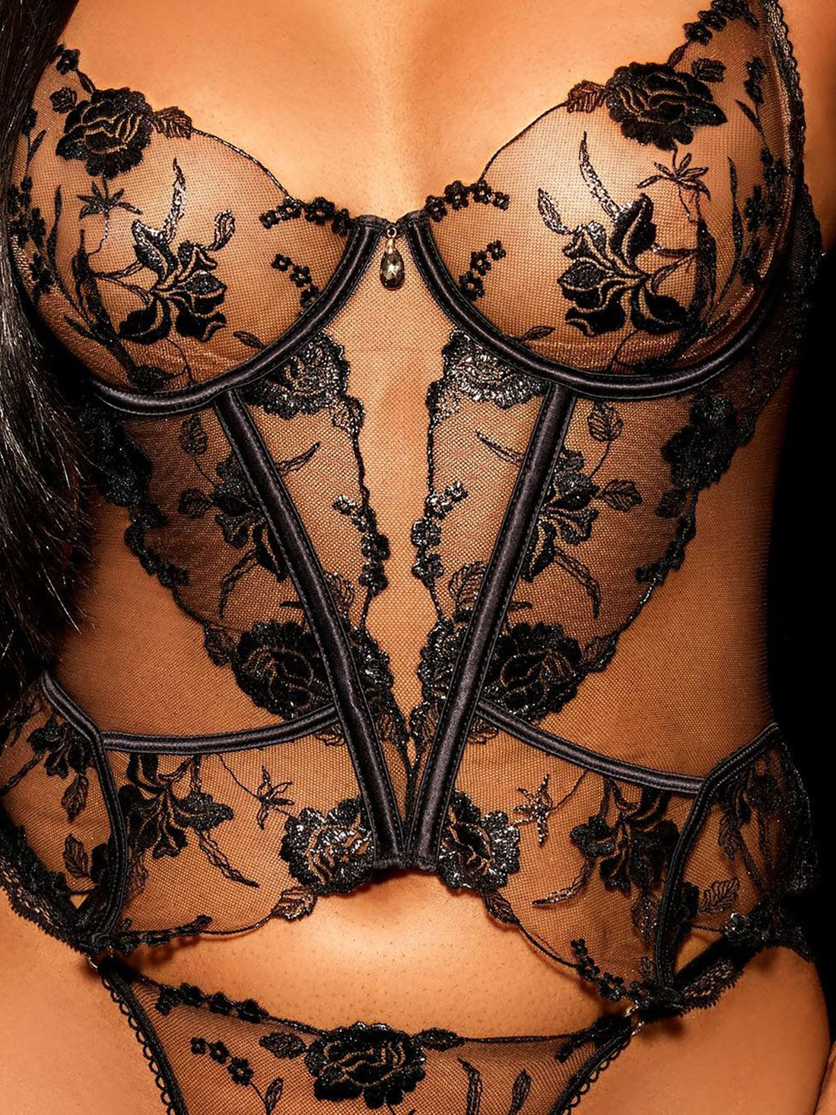 Iris Lingerie Set - Black