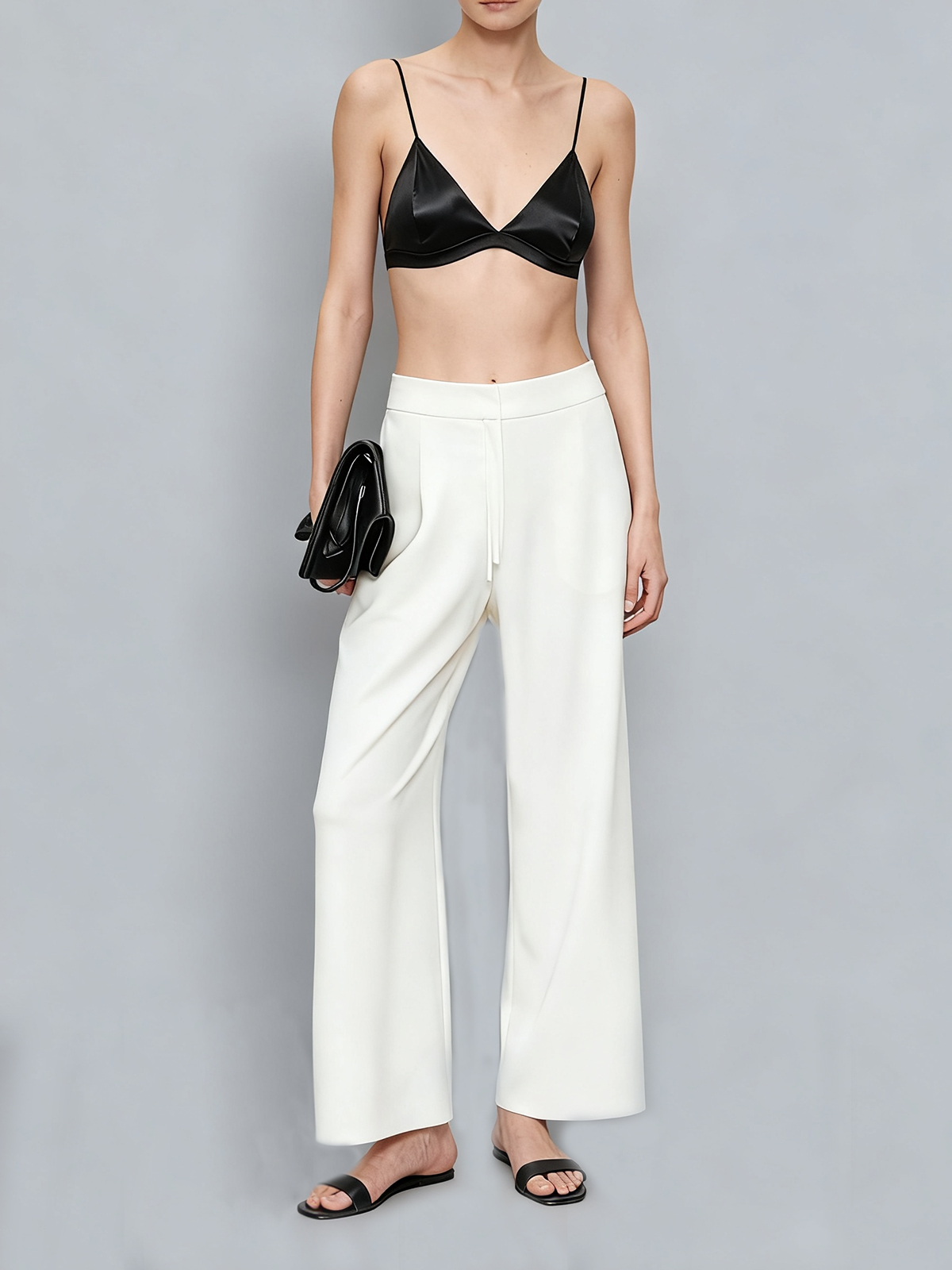 Juliet Silk Bralette - Black