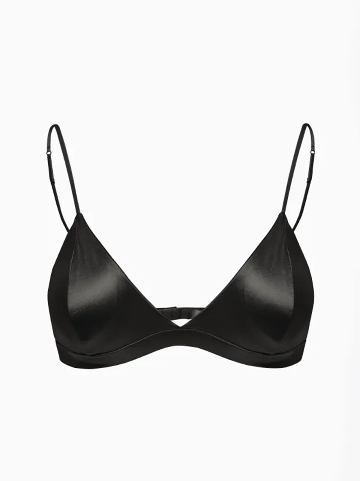 Juliet Silk Bralette - Black