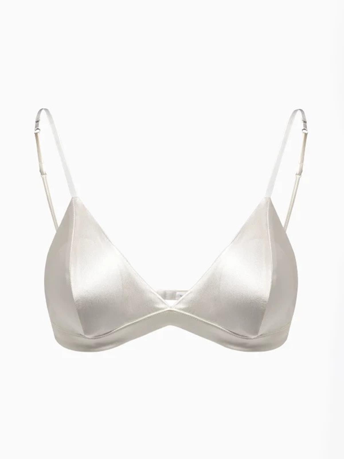 Juliet Silk Bralette - White