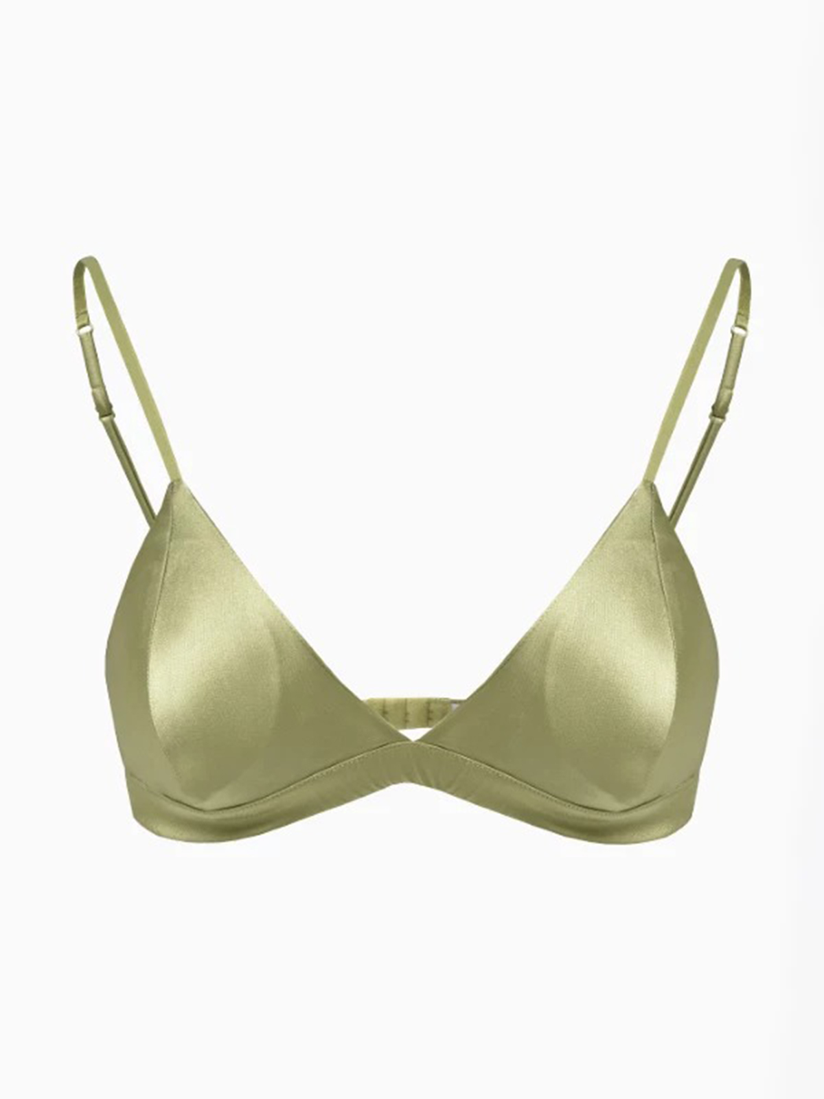 Juliet Silk Bralette - Matcha