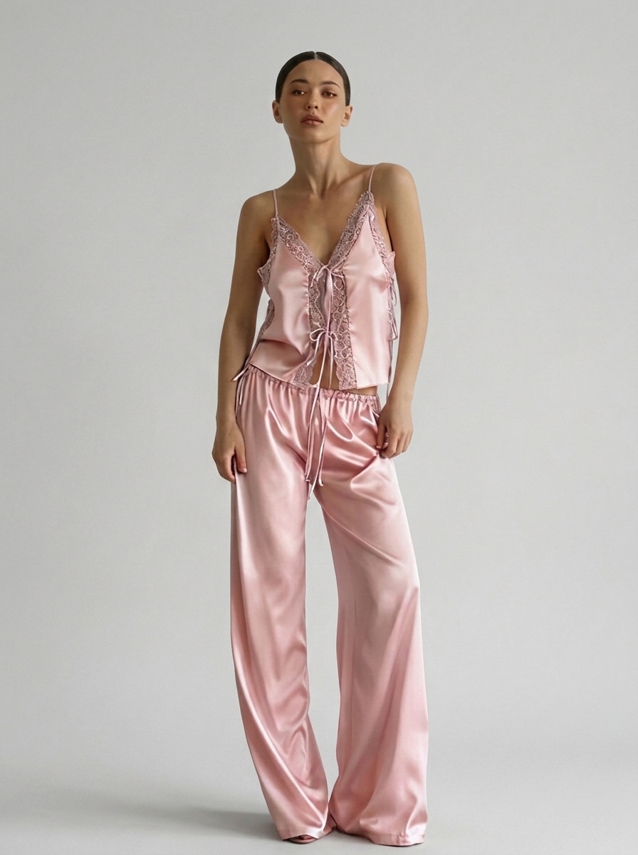 Lena Pants Set - Pink