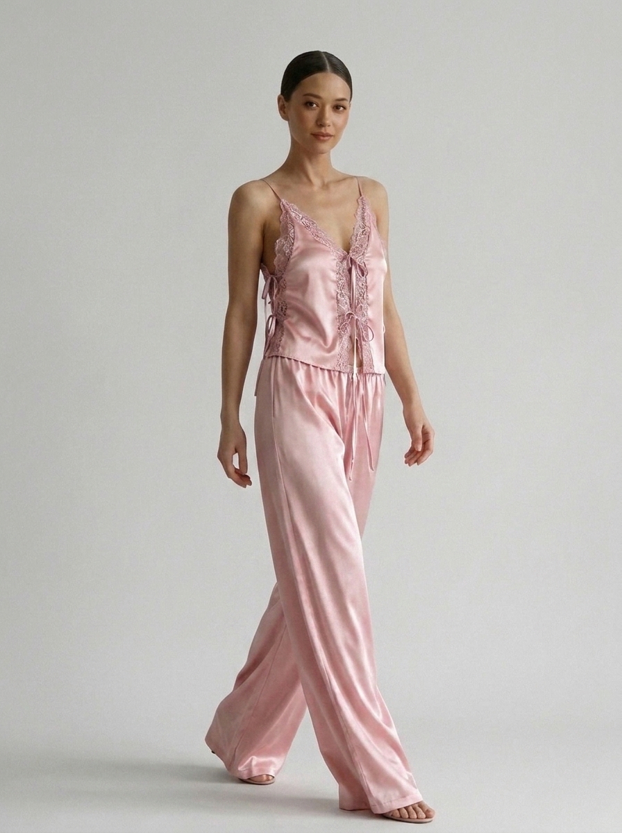 Lena Pants Set - Pink