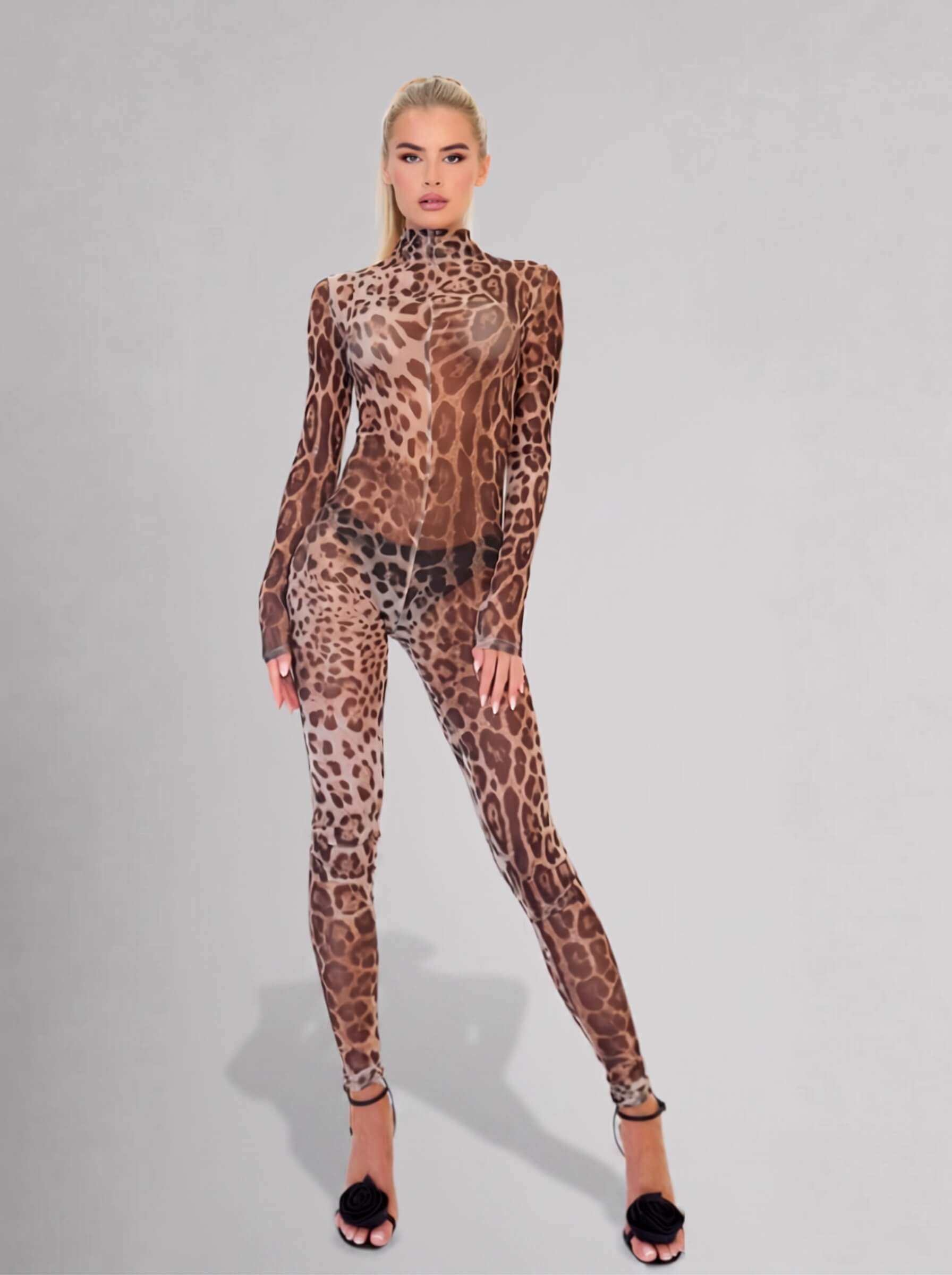 Leyla Leopard Catsuit