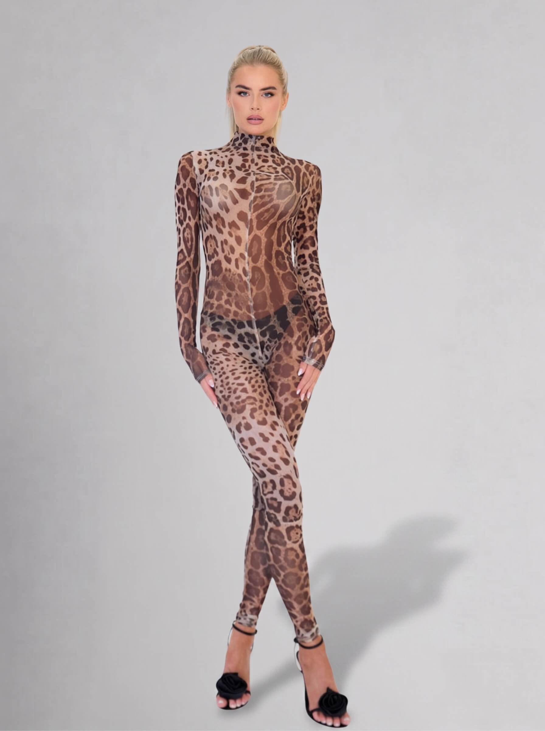 Leyla Leopard Catsuit