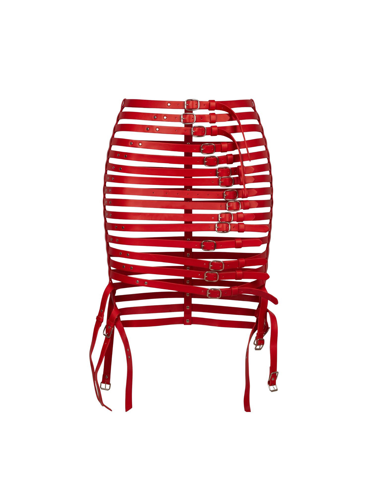 Luisa Strappy Skirt - Red
