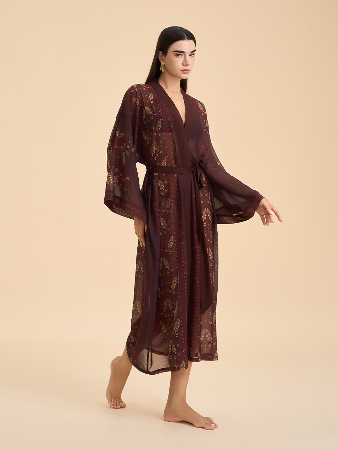 Lyla Boho Robe In Brown