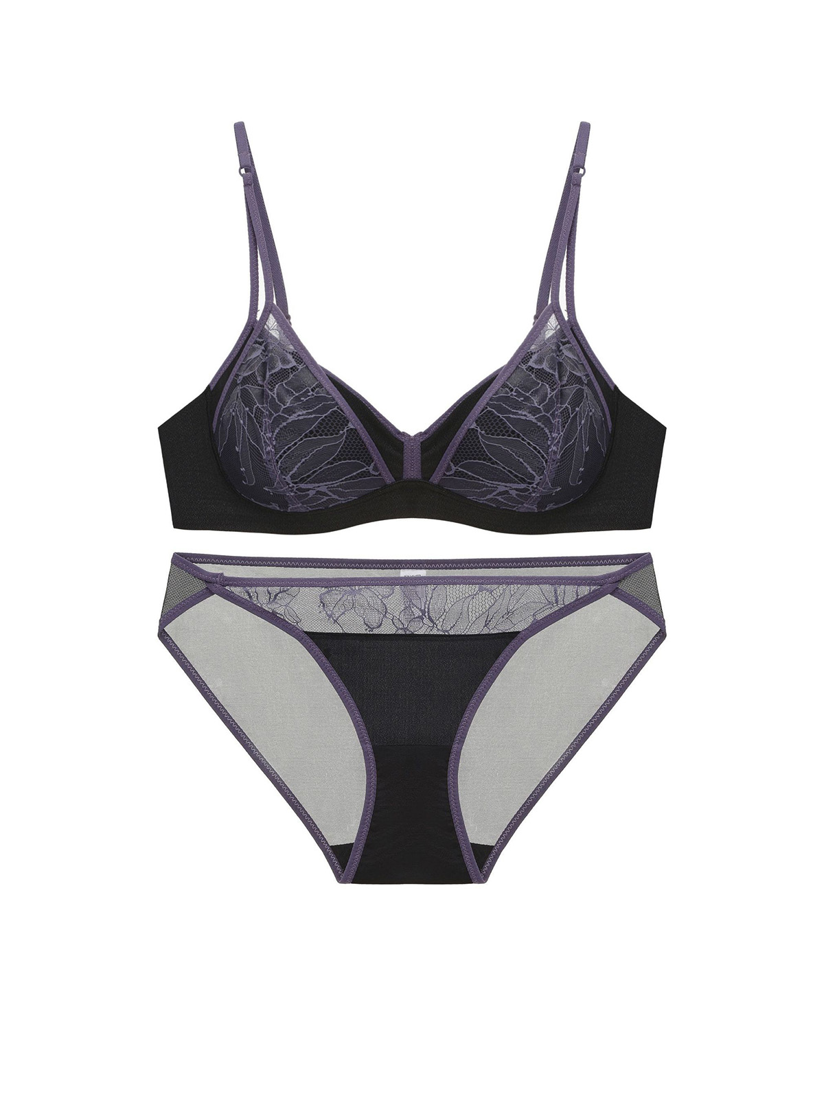 Macie Bralette Set - Black