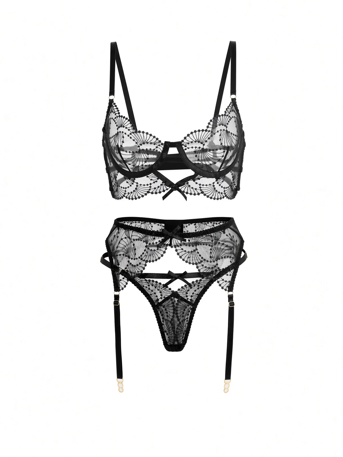 Macy Lingerie Set - Black