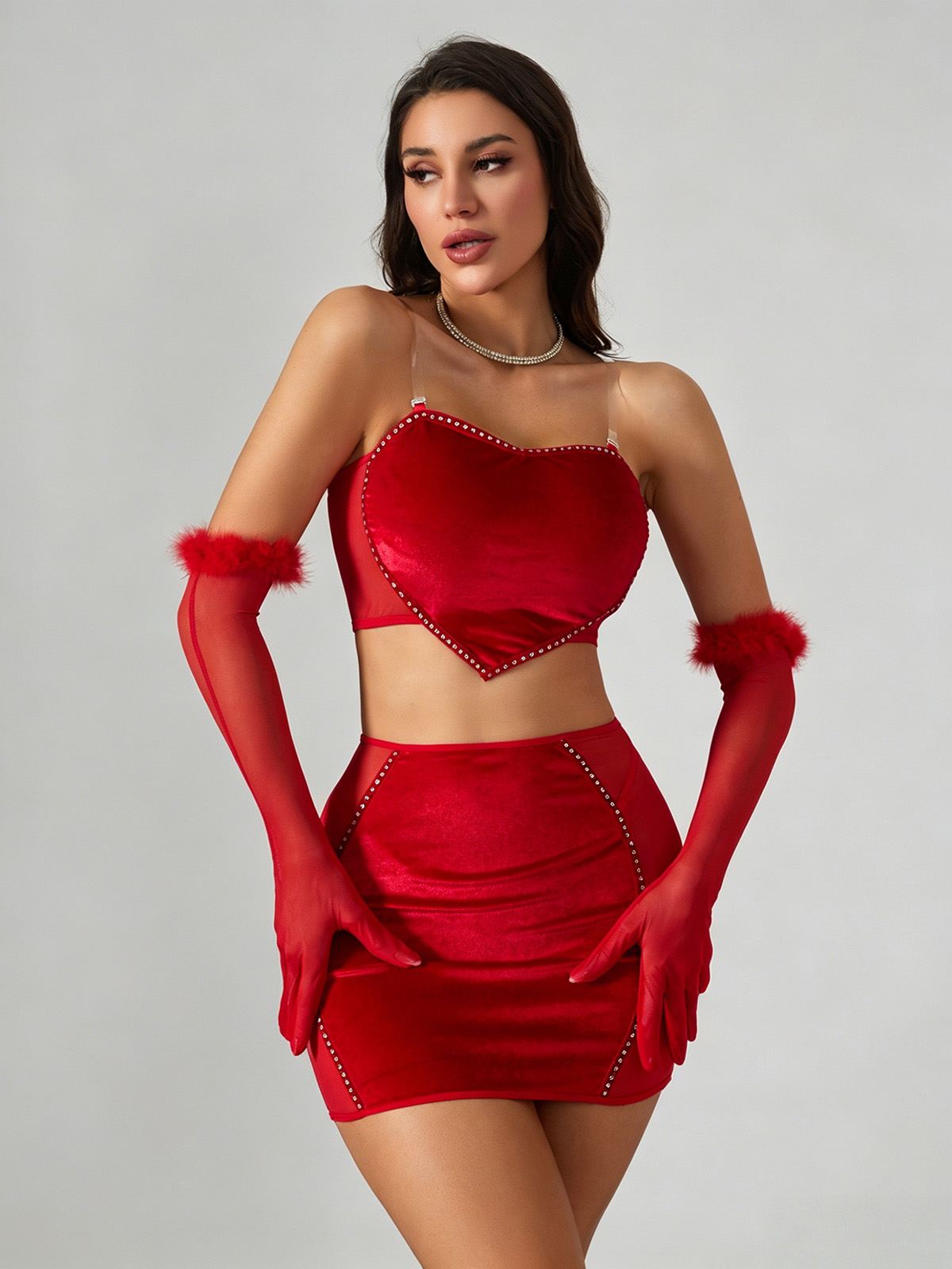 Madison Heart Lingerie Set
