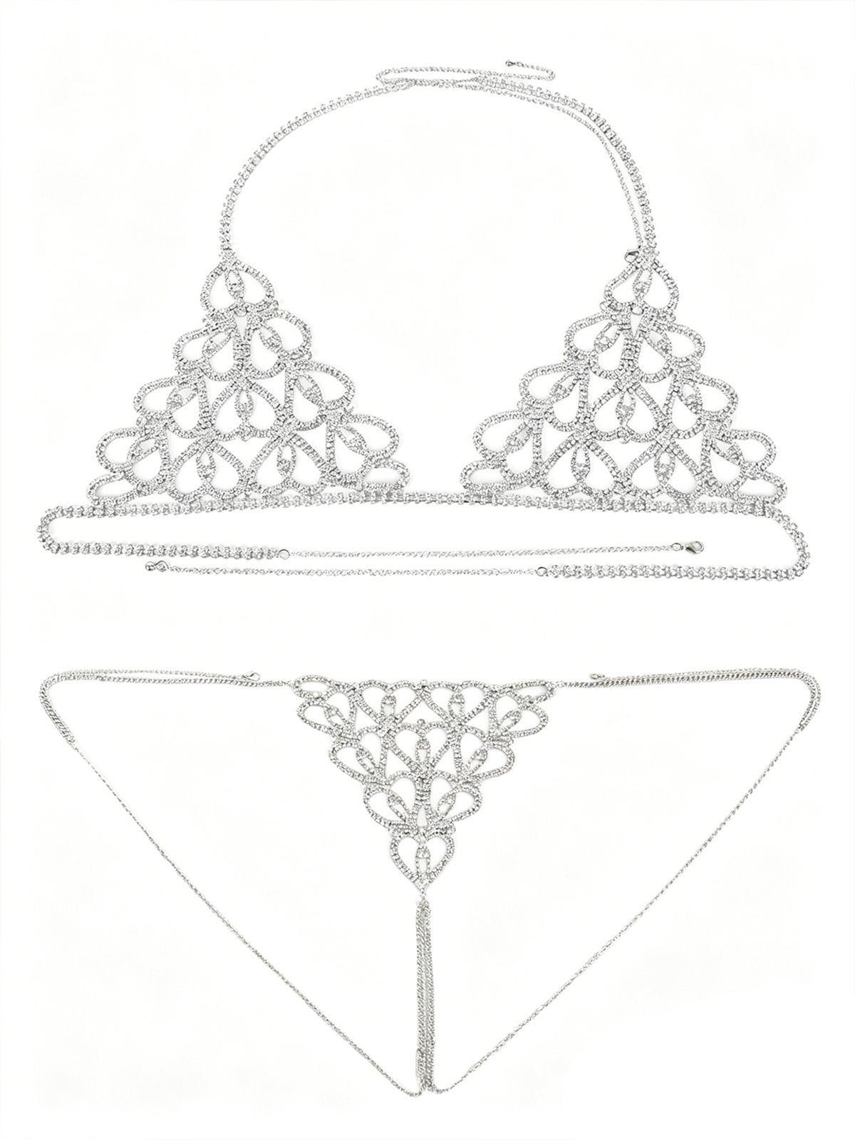 Mallory Bikini Set - Silver