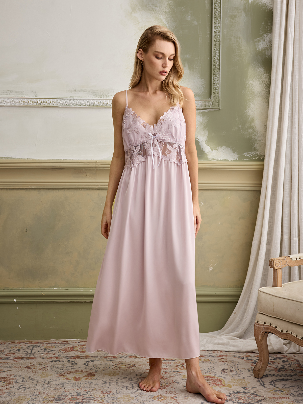 Palmer Grecian Dress In Pink