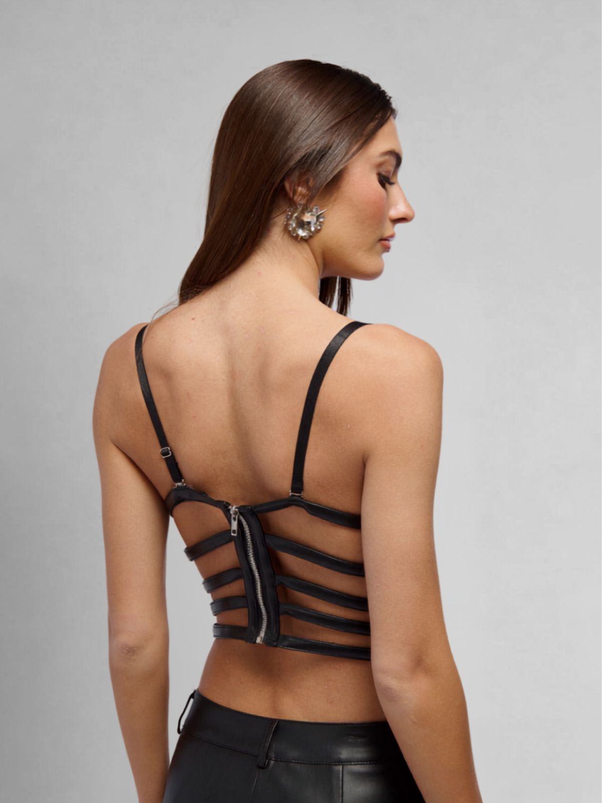 Riley Leather Bra