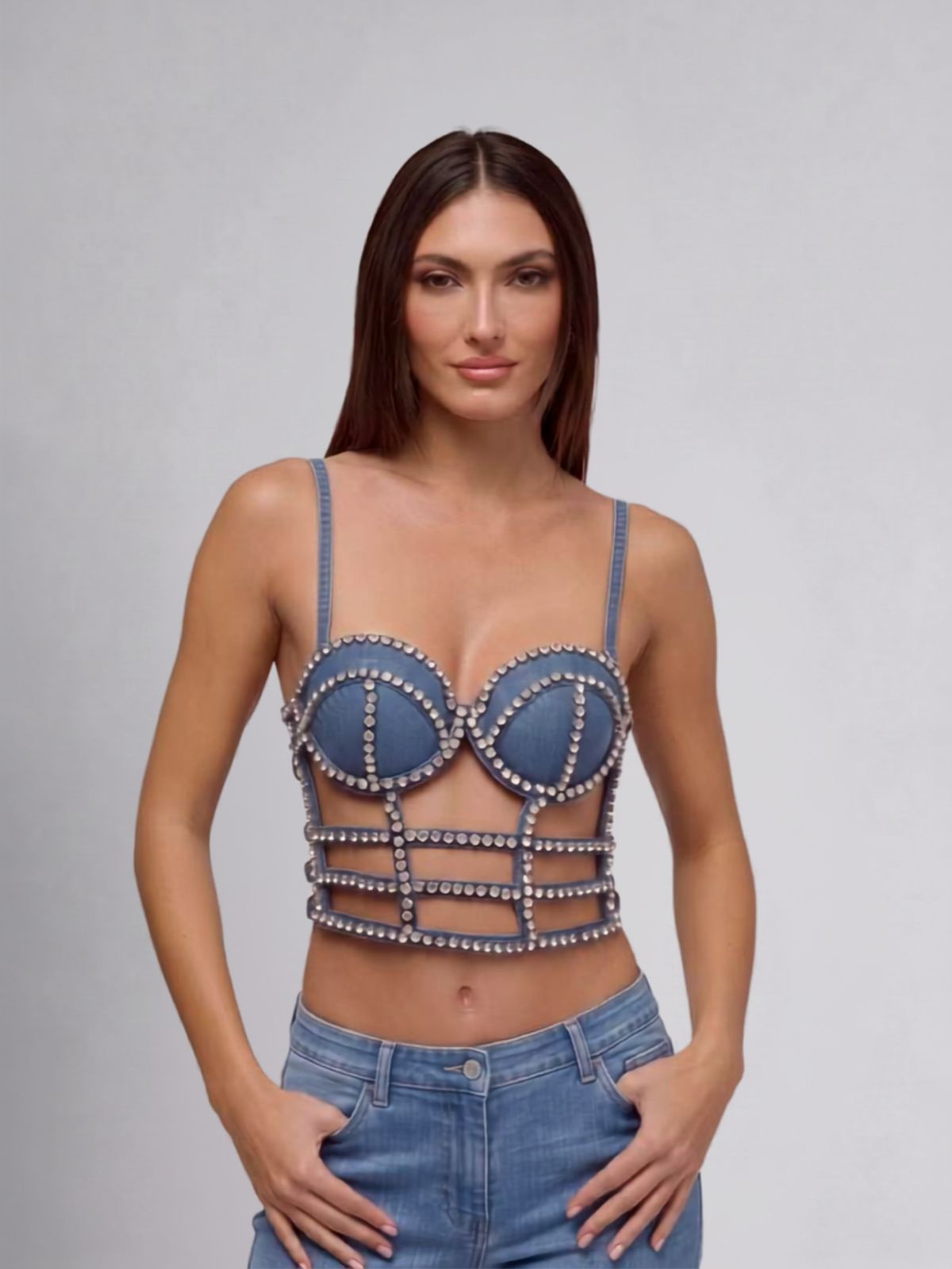 Riley Denim Bra