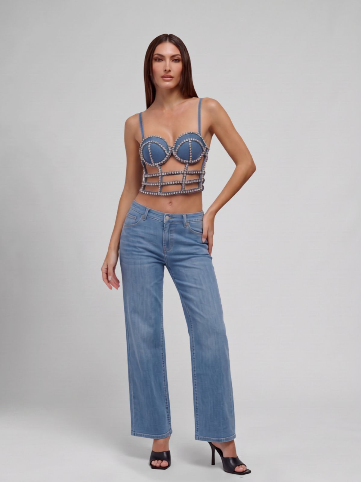 Riley Denim Bra