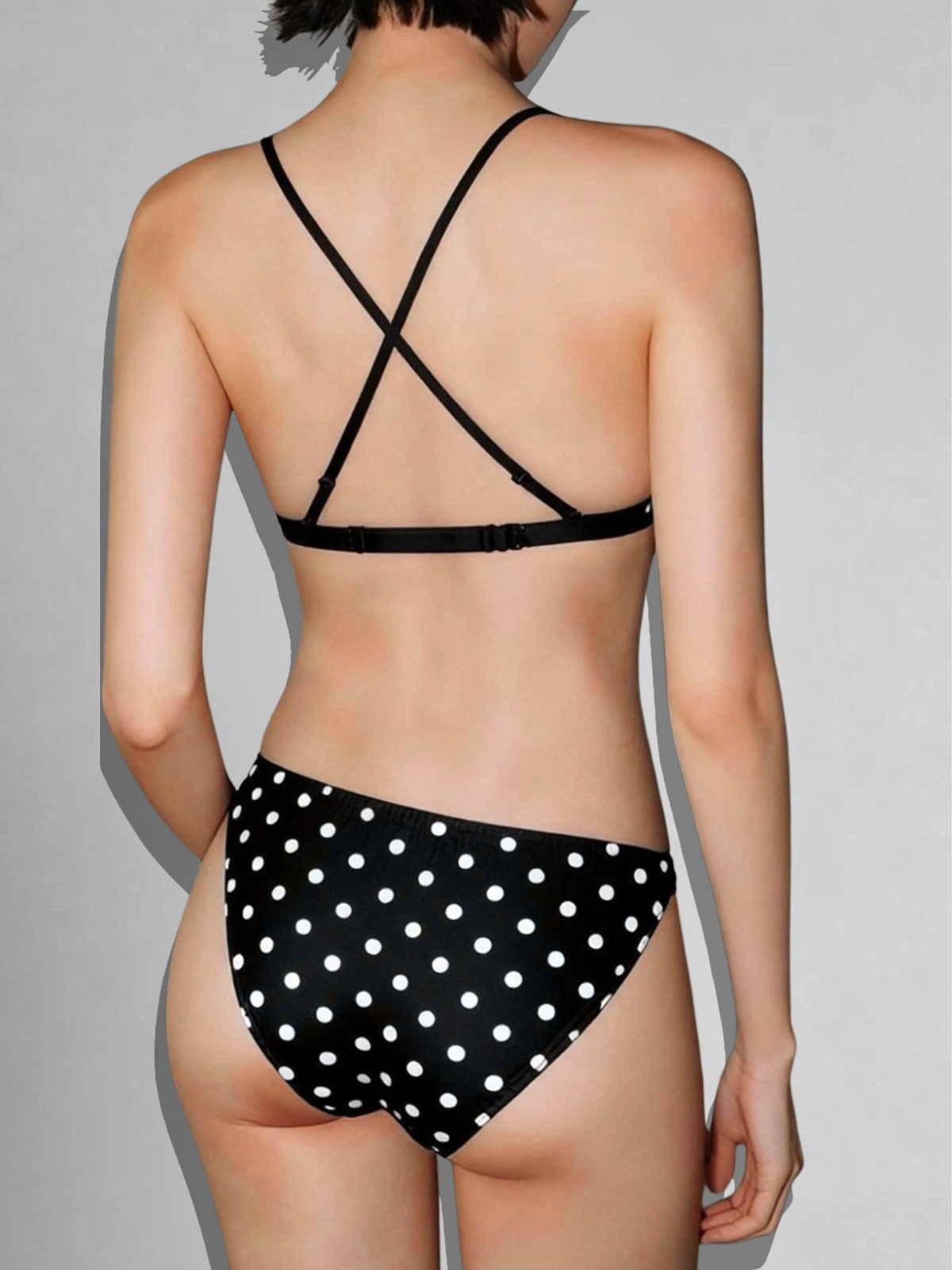 Romina Polka Dot Set - Black