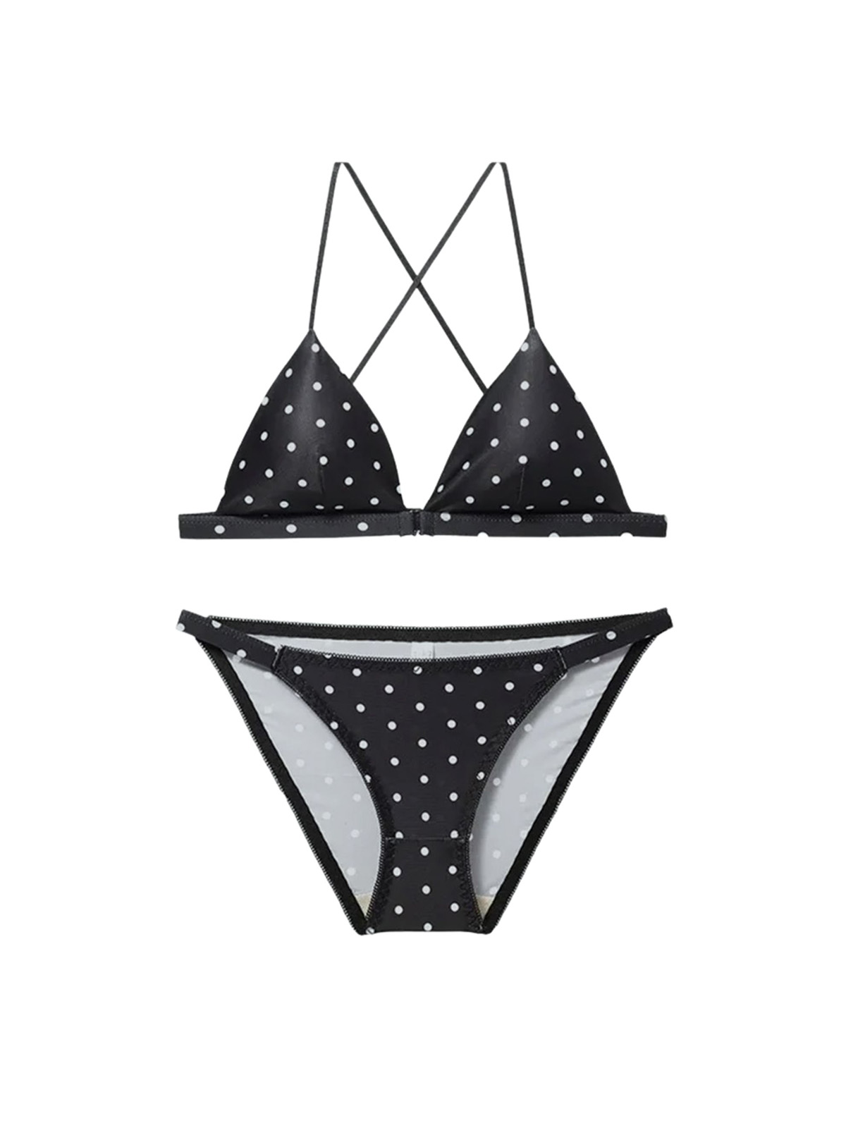 Romina Polka Dot Set - Black