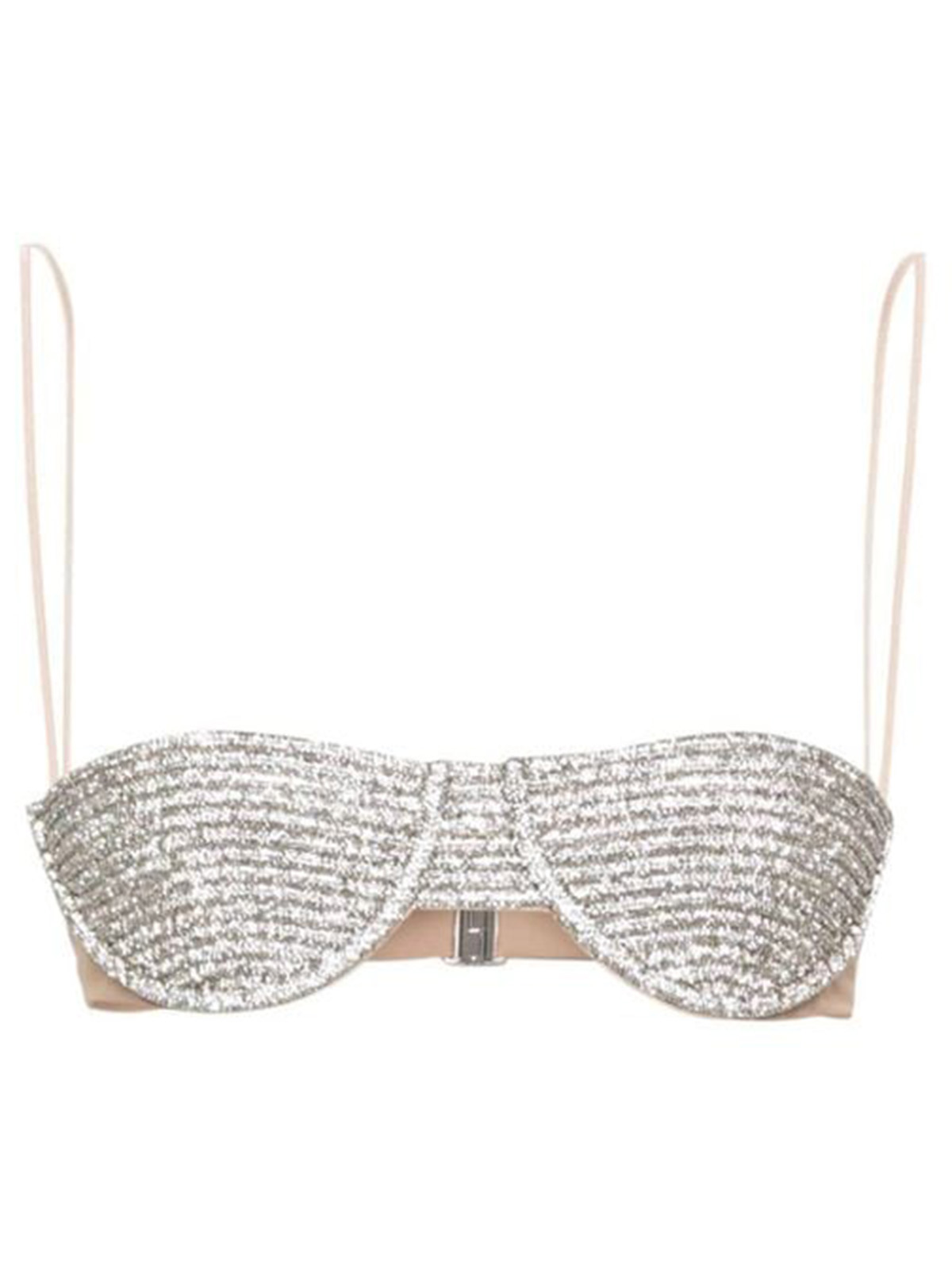Rowan Rhinestone Bra - Silver