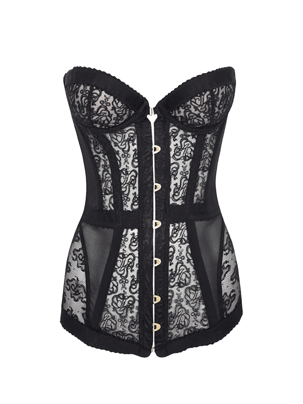 Sadie Lace Corset In Black