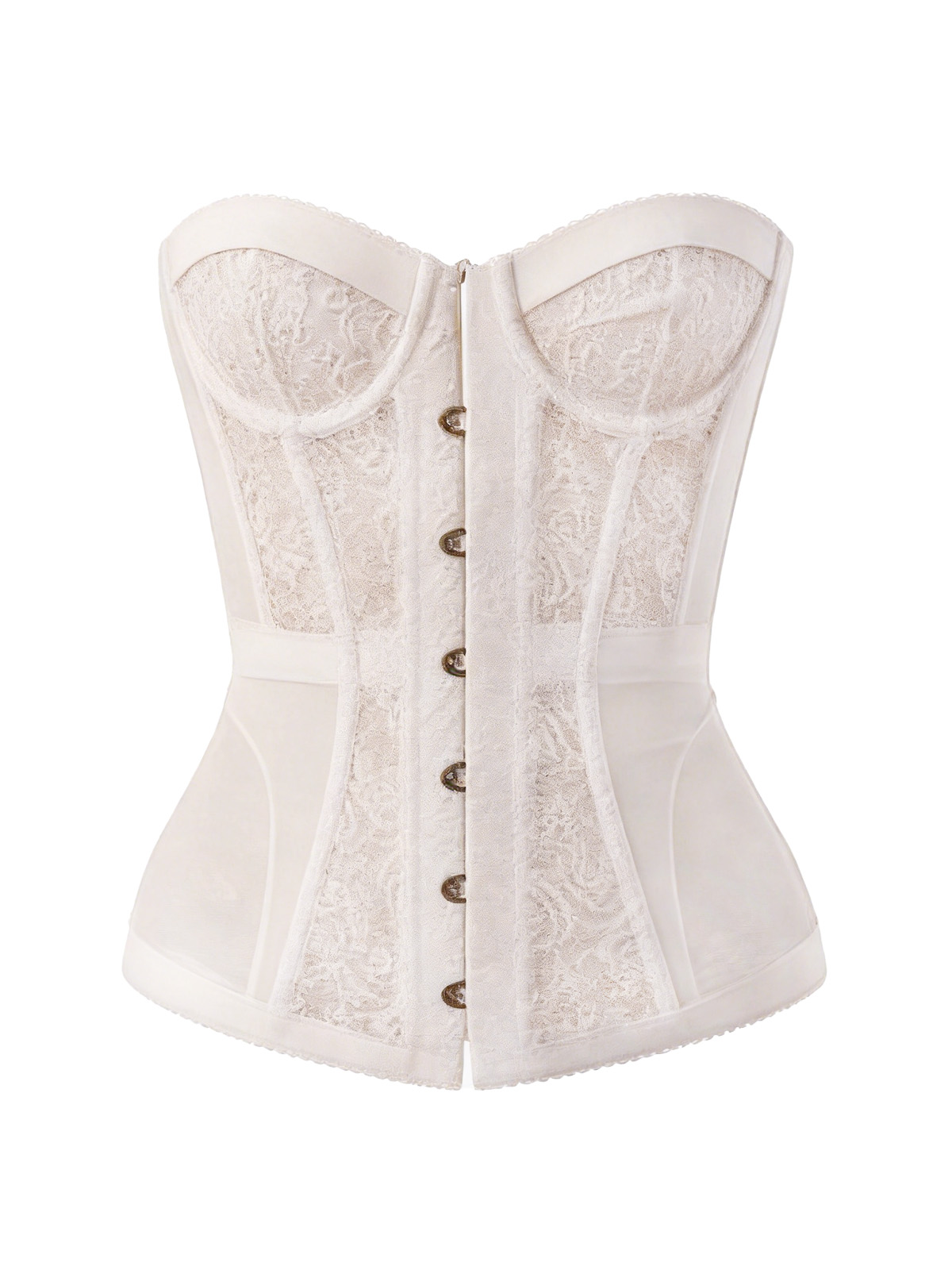 Sadie Embroidery Corset - Ivory