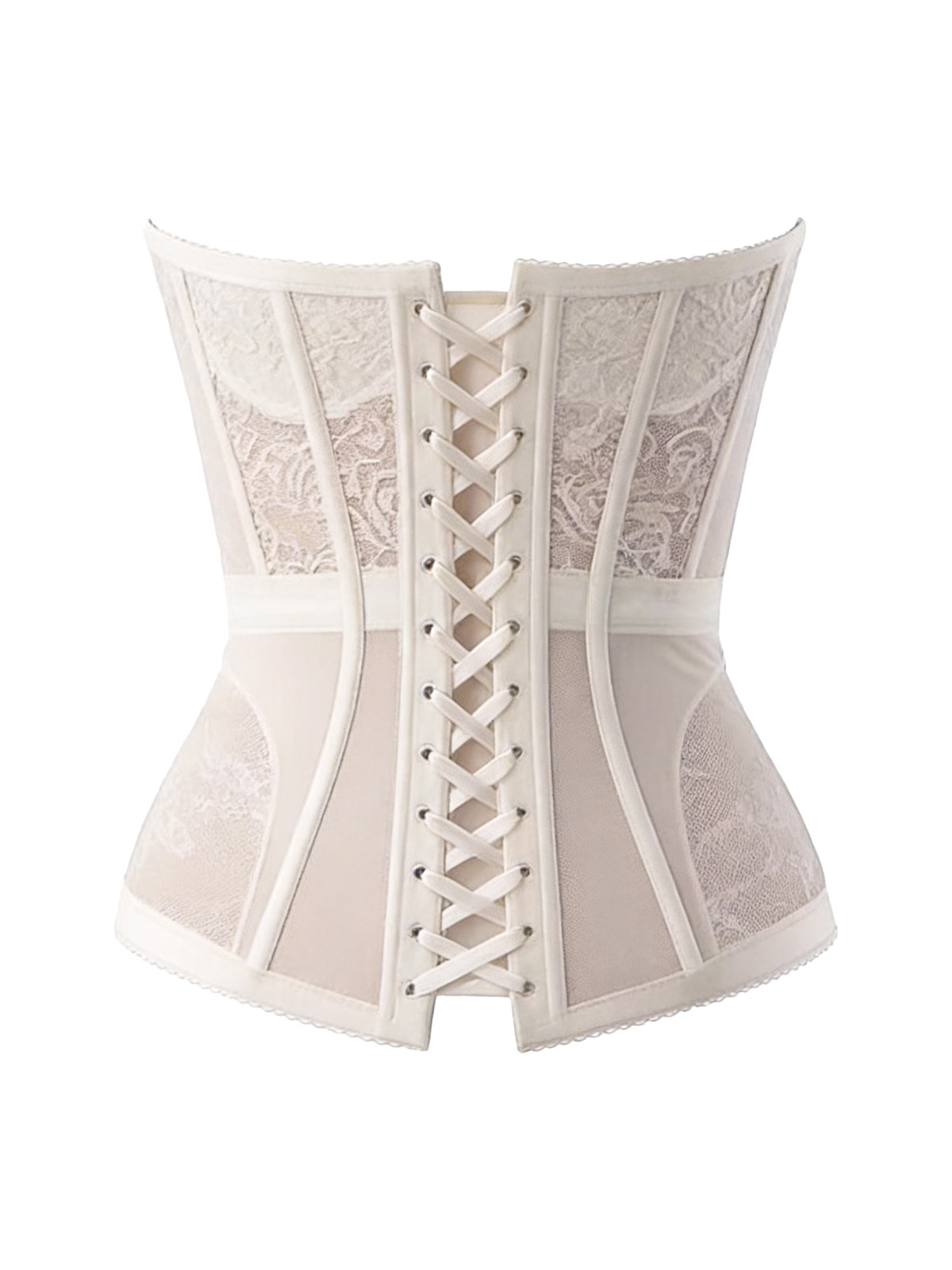Sadie Embroidery Corset - Ivory
