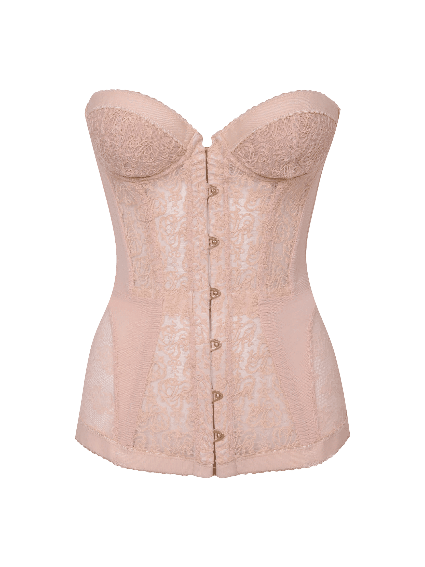 Sadie Lace Corset In Nude