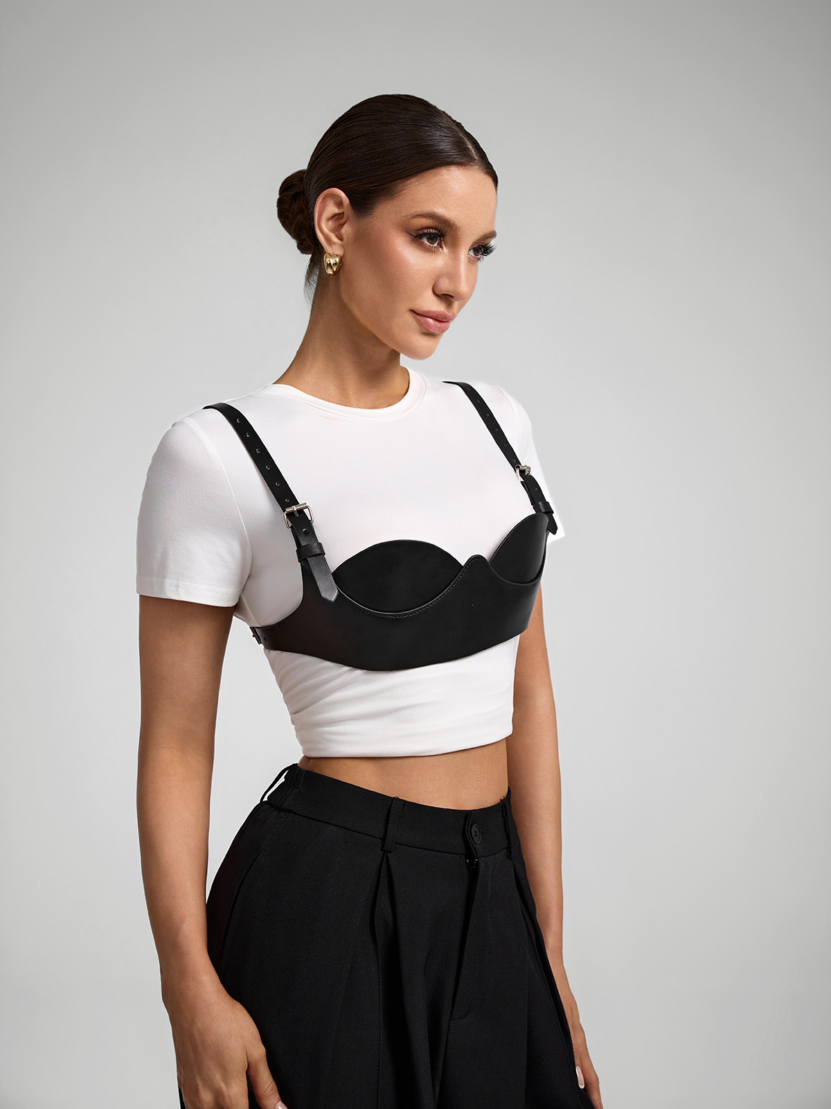 Salem Leather Bra Set