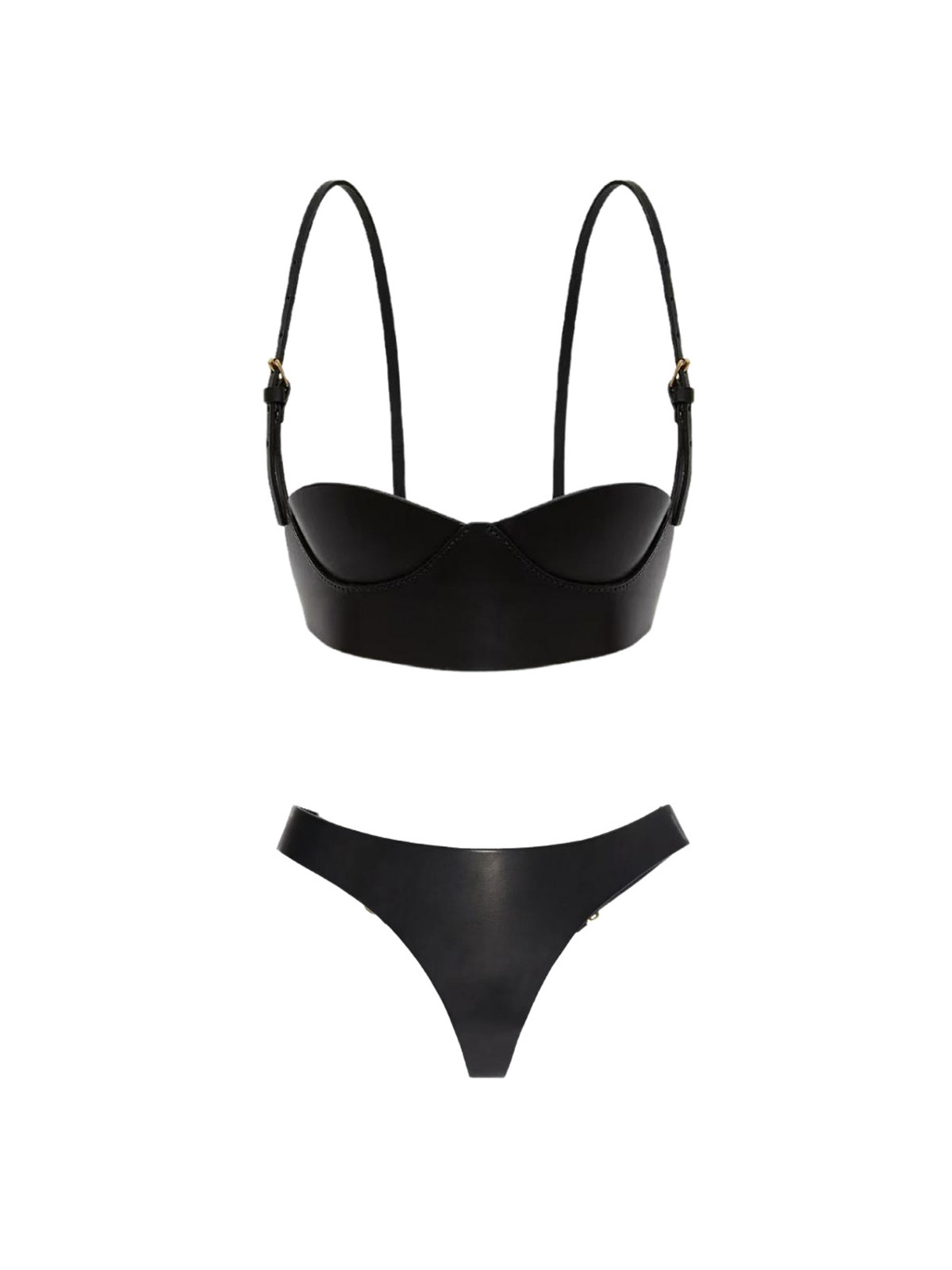 Salem Leather Bra Set