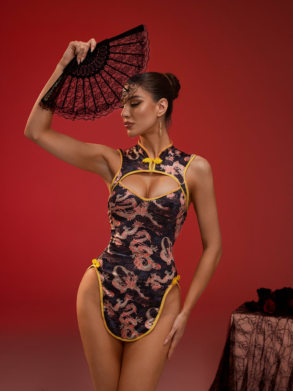 Sawyer Cheongsam - Black
