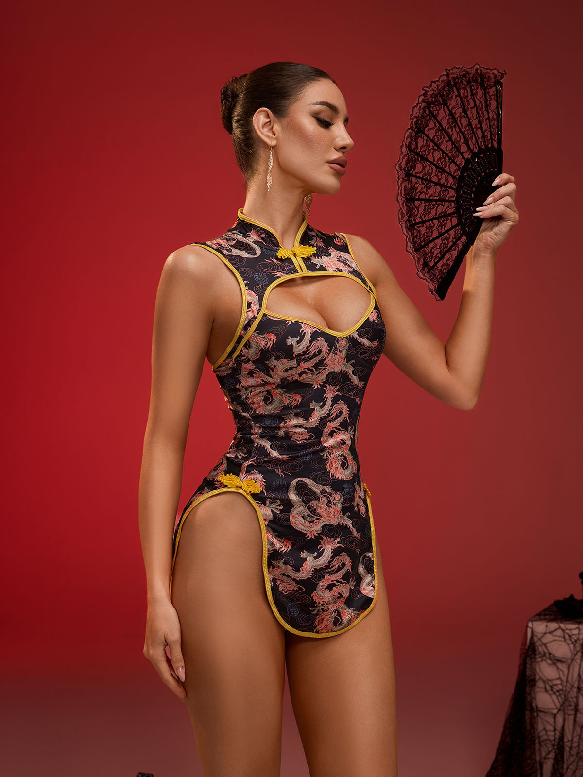 Sawyer Cheongsam - Black