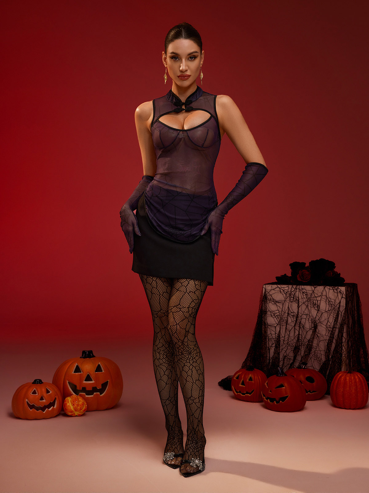 Sawyer Cobweb Cheongsam