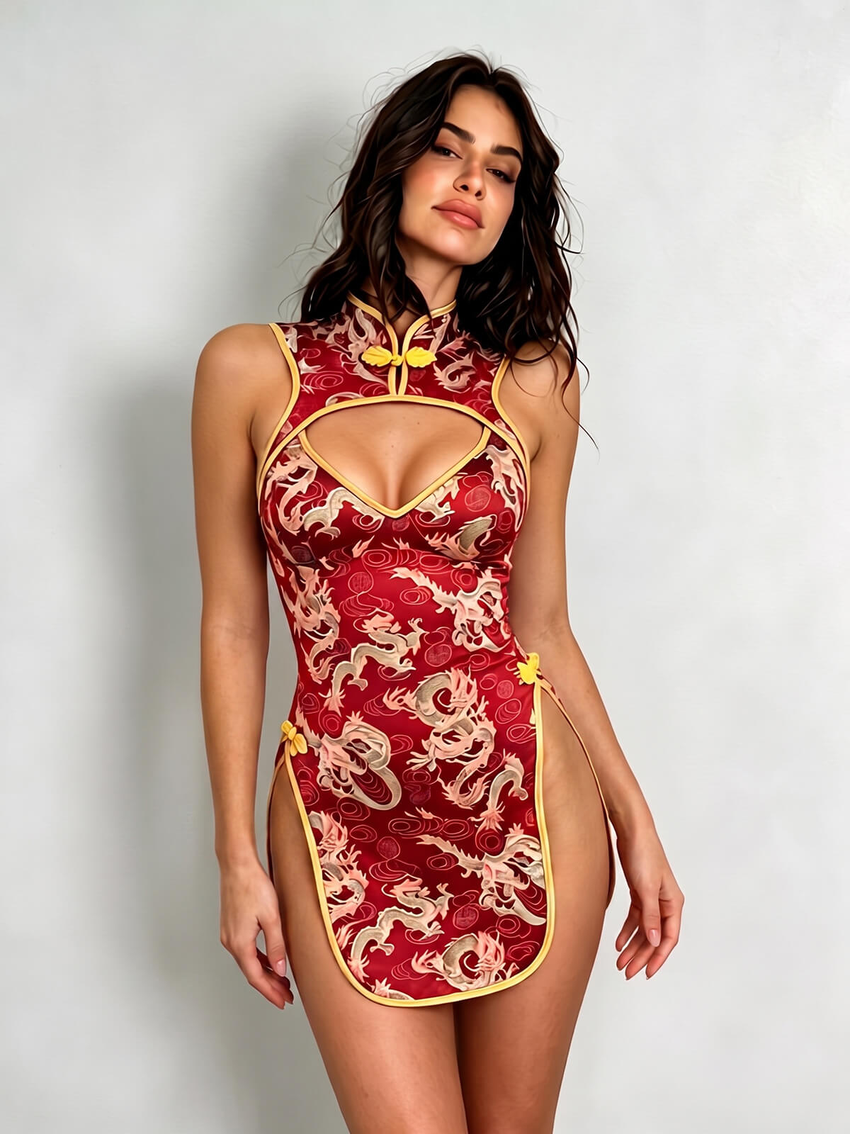 Sawyer Cheongsam - Red